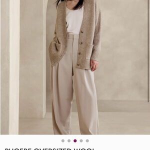 Phoebe wool-cotton oversized cardigan XS/S